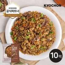 교촌 닭갈비 볶음밥 브리또 2종 혼합 10팩 125g, 교촌 시그니처 닭가슴살 소불고