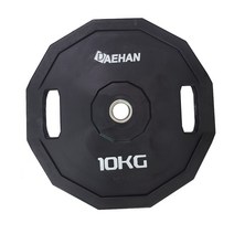 12각 우레탄 바벨 원판 TPU 경량(홀30mm) 바벨 냄새없음 벤치프레스에 사용 원판 10kg1장가격임 2.5~20kg, 5kg 1장