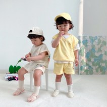 달게 유아동 조끼상하 등원룩 데일리룩 유치원룩 어린이집룩 유아동복 상하복