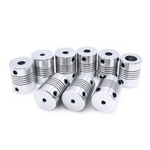 철근커플러 각종커플러 에어공구 수공구1pcs D19 * L25 알루미늄 유연한 턱 샤프트 커플 링 5 8 6.35mm 8mm, 01 3 X 3