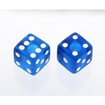 [] Allparts 올 파트 일렉트릭 기타 다이스 노브 PK-3250-068 Set of 2 Unmatched Dice Knobs Blue Transparent 5121