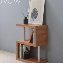 오픈형책장 책장수납함 위그 ㄹ자 2단 550, 화이트