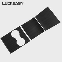 자율주행 LUCKEASY-자동차 중앙 제어 패널 보호 패치 ABS 탄소 섬유 레드 화이트 테슬라 모델 3 - 용 자동차 액세서리, 03 M3-DE04CF