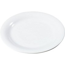 Carlisle FoodService Products 3300405 시에러스 좁은 림 멜라민 디너 접시 22.9cm(9인치) 레드 (24개 팩), White