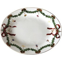로얄 코펜하겐 스타 플루티드 그릇, 3 Oval Dish (37cm)