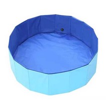 애견수영장 반려동물 애완 욕조 강아지수영장 접이식 매트 풀장, 지름80cmx높이20cm레드