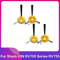 로봇 청소기 메인 브러시 Hepa 필터 사이드 부품 샤크 이온 RV700 RV720 RV750 RV750C RV755 용 교체 액세서리 키트, 4 Side Brushes