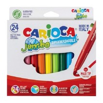 까리오까 점보 슈퍼 워셔블 사인펜 컬러펜 24색 세트, 단품