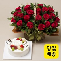 위드유플라워 꽃바구니 전국당일꽃배달 케익+꽃바구니1호