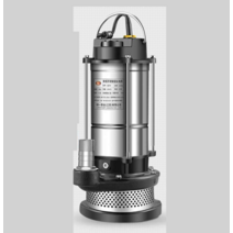 오수 처리 수중 펌프 잠수 슬러지 워터 하수 폐수, 550W 1인치 10m와이어+ 10m캔버스튜브