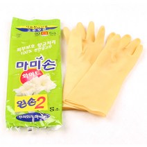 마미손고무장갑 소(S) 왼손 2개 화이트