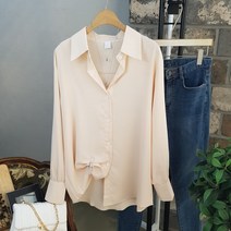 상상그이상 여성용 필수 블라우스 세미 정장 남방 다양한 색상 촉감좋은 원단 부드러운 소재 단정한 긴팔셔츠 유니크한 소매 활용도 높은 레이어드 카라블라우스