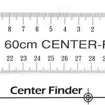 투명 아크릴 센터 플렉시블 룰러 파인더 자 60cm