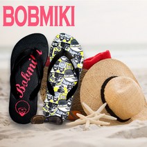 밥미키 플립플랍 여름 남성 여성 쪼리 샌들 슬리퍼