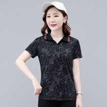 여름 캐주얼 아이스 골프 셔츠 테니스 칼라 반팔 티