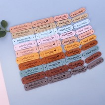 짱패브릭 2장) 스웨이드라벨, 5.5cm스티치핸드메이드, 베이지핑크