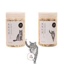 헤이펫츠 고양이 동결 건조 간식 촉촉트릿 북어 45g 연어50g