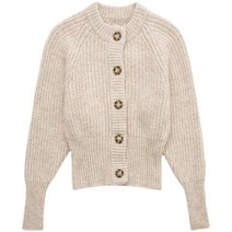 자라 ZARA 스타일 니트스웨터 여성용 라운드 골지 코트 9598151