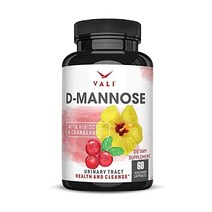 VALI D-Mannose 만노스 크랜베리 파우더 1000mg 60 Veg Caps