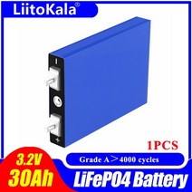 인산철 배터리 3.2v 30ah lifepo4 4s 12.8v 팩 리튬 팩 태양열 전기, 3.2v30ah(m6) 1개
