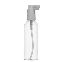 허브스프레이 헤어 스프레이용기 검정 흰색캡 20~500ml, 100ml, 투명용기 흰색캡, 1개