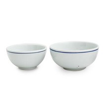 단고재 백자 희(囍)공기대접(세트/별도), 어린이용(공기+대접)