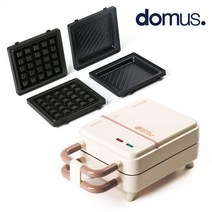 와플메이커 2in1 와플팬 와플만들기 크로플 샌드위치 파니니, 화이트