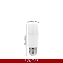 LED촛불 LED양초LED 원통형 옥수수 전구 220V-240V 홈 데코레이션 샹들리에 라이트 1/2/3pcs 5W, 02 5W E27_02 웜 화이트_02 2개
