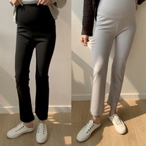 [스위트플러스] 임부복 스판 오마이 세미 나팔 임산부 만삭 팬츠