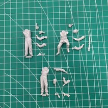1/35 수지 피규어 군인 모델 키트 2 차 세계 대전 독일 육군 장교 및 바이크 오토바이 3 명 미니어처 DIY 조립되지 않은 도색, [01] Unassembled Unpainte