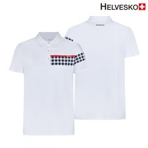헬베스코 MMTS_168 화이트 남성 반팔카라티셔츠 골프웨어