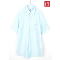 빈티지/ 유니클로 린넨 반팔 남방/남성L/셔츠/4961a1