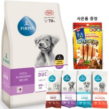 피니키 가수분해 강아지사료 + 만도 스페샬푸드4p 1개 & 사료샘플4개 증정, 7kg, 오리