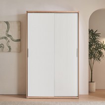 동서가구 이즈 데이브 1200 긴옷행거 슬라이딩 옷장, 01_1200 긴옷행거 슬라이딩 옷장 IFO131, 내추럴-화이트