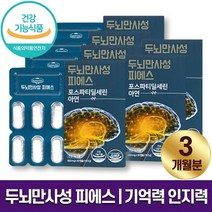 어니스틴 두뇌만사성 피에스 650mg x 30캡슐 두뇌건강 인지력 기억력 개선 영양제 포스파티딜세린 뇌 세포 보호 독일산 1개월 2개월 3개월 홈쇼핑 방송 건강 식품 정품, 6박스 (3개월분)