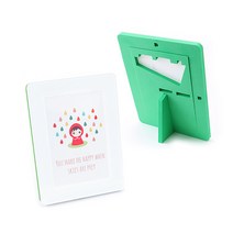 [5X7]그린 컬러풀 초경량 아크릴 커비 지진 안전액자 CUBBY 기업 단체 선물용 판촉용 홍보용 승진 표창 감사패 기념사진