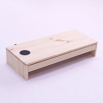 디오 닉스 서랍형 모니터받침대 _ 고속 무선충전기, 좌측