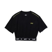 남자 여자 쿨 면 봄 반팔티 티셔츠 유에프씨 스포츠 UFC 라인 크롭핏 (W) 블랙 U4SSU2223BK