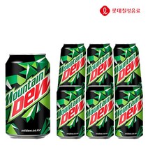 마운틴듀 355ml X 6개 뚱캔 과즙탄산 마운틴듀 편의점 음료수 PC방음료 청량 음료도매