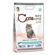 캐츠랑 NEW 전연령 올라이프 고양이 건식사료, 닭 + 참치, 5kg, 6개