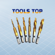 툴스탑 탭드릴 M3x0.5mm 전동 탭핑비트 드릴날 나사 핸드 스파이럴 비트 기리 목공, 탭드릴 M10x1.5mm