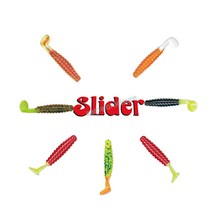 크래피 슬라이더 웜 1.5인치 소프트베이트 쏘가리 배스 볼락, 10 - CSG7168