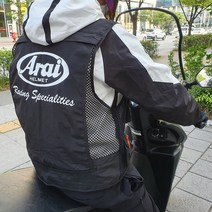 배달대행 여름 조끼 아라이 로고 퀵서비스 용품 오토바이 시재 가방 라이더 카드기 수납, F 카키-쇼에이, 반사재질인쇄(실버단색인쇄), 01 M