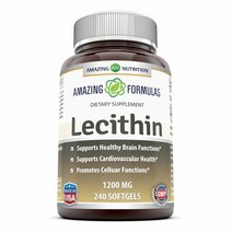어메이징포뮬라 레시틴 1200mg 240정 Amazing Formulas Lecithin Dietary Supplement (Non GMO Gluten Free)