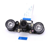 로봇 DIY 라즈베리 파이 2/3/4B 5Mp 500W 야간 카메라 3.6MM 광각 렌즈 센서 모듈라즈베리 AI 인식, 02 Camera with IR LED