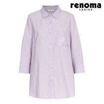 레노마레이디 스트라이프 카라 블라우스 핑크 SY21BL070-PI