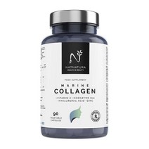 N NATURE HEALTH & BEAUTY 가수분해 해양 콜라겐 + 히알루론산 + 코엔자임 Q10 + 비타민 C + 아연. 피부를 밝게 하고 관절을 보호하며 에너지를 강화합니다., 1개