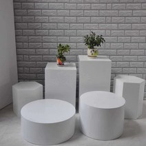웨딩드레스 피팅 단상 전시 촬영 테이블 스드메 80CM, 지름 80cm 높이 20cm