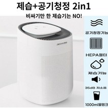 공기청정과 제습을 동시에 2IN1 제습기 욕실 사무실 아이방 원룸 눅눅함 제거 (HEPA필터 내장), 1