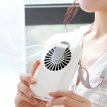 [텐제로] 다기능 휴대용 미니선풍기 허리/손목/목/보조배터리, 모델명:미니선풍기 / 색상:핑크